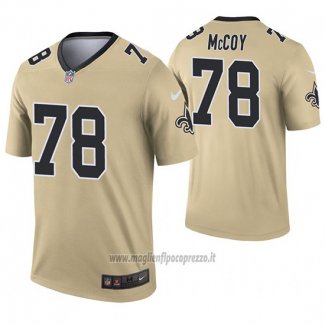 Maglia NFL Legend New Orleans Saints 78 Erik Mccoy Inverted Or
