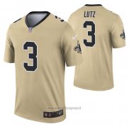 Maglia NFL Legend New Orleans Saints Legend Wil Lutz Inverted Or