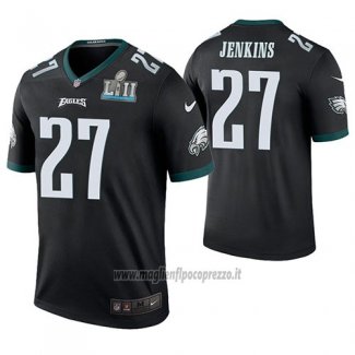 Maglia NFL Legend Philadelphia Eagles Malcolm Jenkins Nero Super Bowl Lii Champions Color Rush