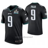 Maglia NFL Legend Philadelphia Eagles Nick Foles Nero Super Bowl Lii Champions Color Rush