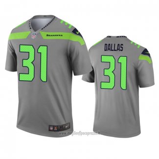 Maglia NFL Legend Seattle Seahawks Deejay Dallas Inverted Grigio