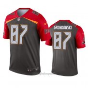 Maglia NFL Legend Tampa Bay Buccaneers Rob Gronkowski Inverted Grigio
