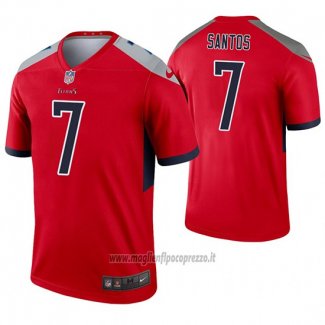 Maglia NFL Legend Tennessee Titans 7 Cairo Santos Inverted Rosso