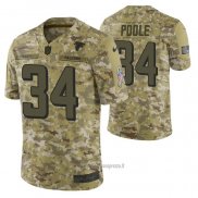 Maglia NFL Limited Atlanta Falcons 34 Brian Poole 2018 Salute To Service Camuffamento