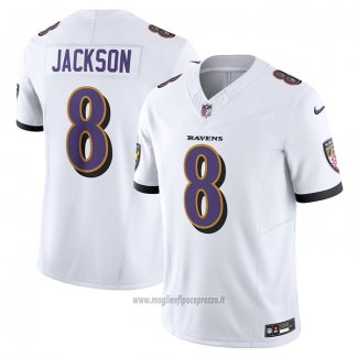 Maglia NFL Limited Baltimore Ravens Lamar Jackson Vapor F.u.s.e. Bianco