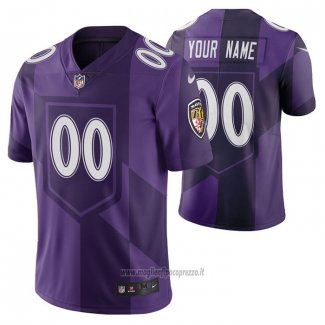 Maglia NFL Limited Baltimore Ravens Personalizzate Citta Edition Viola