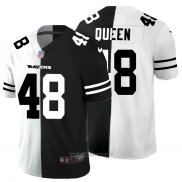 Maglia NFL Limited Baltimore Ravens Queen White Black Split