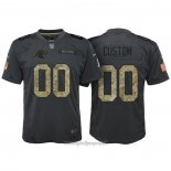 Maglia NFL Limited Bambino Carolina Panthers Personalizzate 2016 Salute To Service Nero