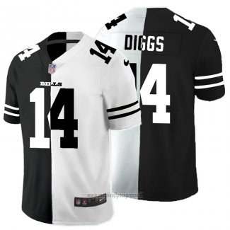 Maglia NFL Limited Buffalo Bills Diggs Black White Split