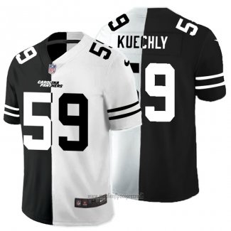 Maglia NFL Limited Carolina Panthers Kuechly Black White Split