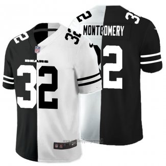 Maglia NFL Limited Chicago Bears Montgomery Black White Split