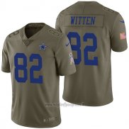 Maglia NFL Limited Dallas Cowboys 82 Jason Witten 2017 Salute To Service Verde