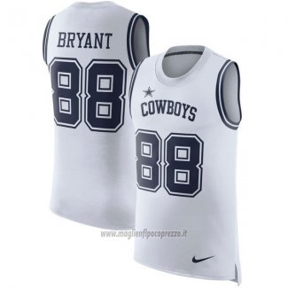 Maglia NFL Limited Dallas Cowboys Senza Maniche 88 Bryant Bianco