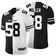 Maglia NFL Limited Denver Broncos Miller Black White Split