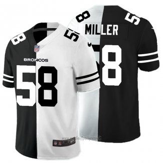 Maglia NFL Limited Denver Broncos Miller Black White Split