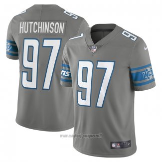 Maglia NFL Limited Detroit Lions Aidan Hutchinson Alternato Vapor Grigio