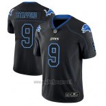 Maglia NFL Limited Detroit Lions Matthew Stafford Nero Color Rush 2018 Lights Out
