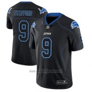 Maglia NFL Limited Detroit Lions Matthew Stafford Nero Color Rush 2018 Lights Out