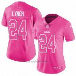 Maglia NFL Limited Donna 24 Lynch Las Vegas Raiders Rosa