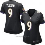 Maglia NFL Limited Donna Baltimore Ravens 9 Justin Tucker Alternate Nero