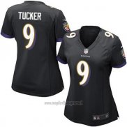 Maglia NFL Limited Donna Baltimore Ravens 9 Justin Tucker Alternate Nero