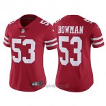 Maglia NFL Limited Donna San Francisco 49ers 53 Bowman Rosso