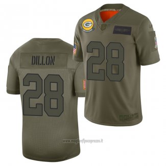Maglia NFL Limited Green Bay Packers Aj Dillon 2019 Salute To Service Verde