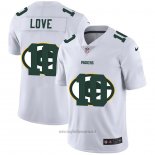 Maglia NFL Limited Green Bay Packers Love Logo Dual Overlap Bianco