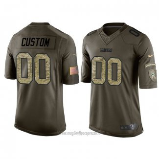 Maglia NFL Limited Green Bay Packers Personalizzate Salute To Service Verde2