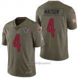 Maglia NFL Limited Houston Texans 4 Deshaun Watson 2017 Salute To Service Verde