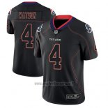 Maglia NFL Limited Houston Texans Deshaun Watson Nero Color Rush 2018 Lights Out