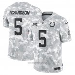 Maglia NFL Limited Indianapolis Colts Anthony Richardson 2024 Salute To Service Grigio