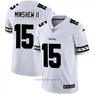 Maglia NFL Limited Jacksonville Jaguars Minshewii Team Logo Fashion Bianco
