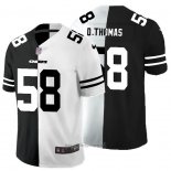 Maglia NFL Limited Kansas City Chiefs D.Thomas Black White Split