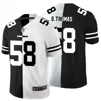 Maglia NFL Limited Kansas City Chiefs D.Thomas Black White Split