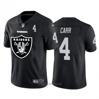 Maglia NFL Limited Las Vegas Raiders Carr Big Logo Number Nero