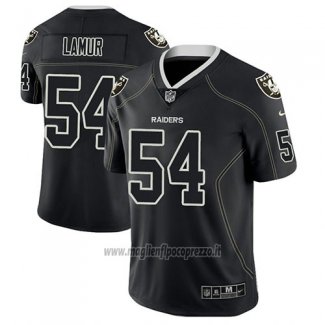 Maglia NFL Limited Las Vegas Raiders Emmanuel Lamur Nero Color Rush 2018 Lights Out