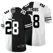 Maglia NFL Limited Las Vegas Raiders Jacobs White Black Split