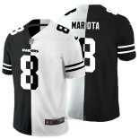 Maglia NFL Limited Las Vegas Raiders Mariota Black White Split