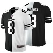 Maglia NFL Limited Las Vegas Raiders Mariota Black White Split