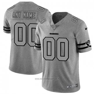 Maglia NFL Limited Las Vegas Raiders Personalizzate Team Logo Gridiron Grigio