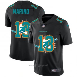 Maglia NFL Limited Miami Dolphins Marino Logo Dual Overlap Nero