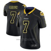 Maglia NFL Limited Minnesota Vikings Daniel Carlson Nero Color Rush 2018 Lights Out