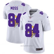 Maglia NFL Limited Minnesota Vikings Moss Logo Dual Overlap Bianco
