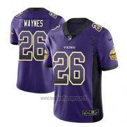 Maglia NFL Limited Minnesota Vikings Trae Waynes Viola 2018 Rush Drift Fashion
