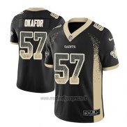 Maglia NFL Limited New Orleans Saints Alex Okafor Saints Nero 2018 Rush Drift Fashion