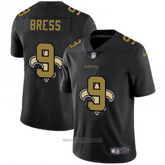 Maglia NFL Limited New Orleans Saints Bress Logo Dual Overlap Nero