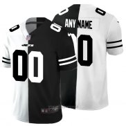 Maglia NFL Limited New York Jets Personalizzate White Black Split