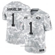 Maglia NFL Limited San Francisco 49ers Deebo Samuel Sr 2024 Salute To Service Grigio
