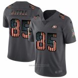 Maglia NFL Limited San Francisco 49ers Kittle Retro Flag Nero